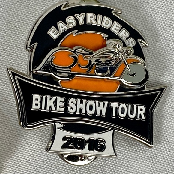 EASYRIDER  Pins  "BIKE SHOW" RIDE HARLEY BIKER VEST HAT PINS 2013 -2016 (4 Pins) - Picture 11 of 11